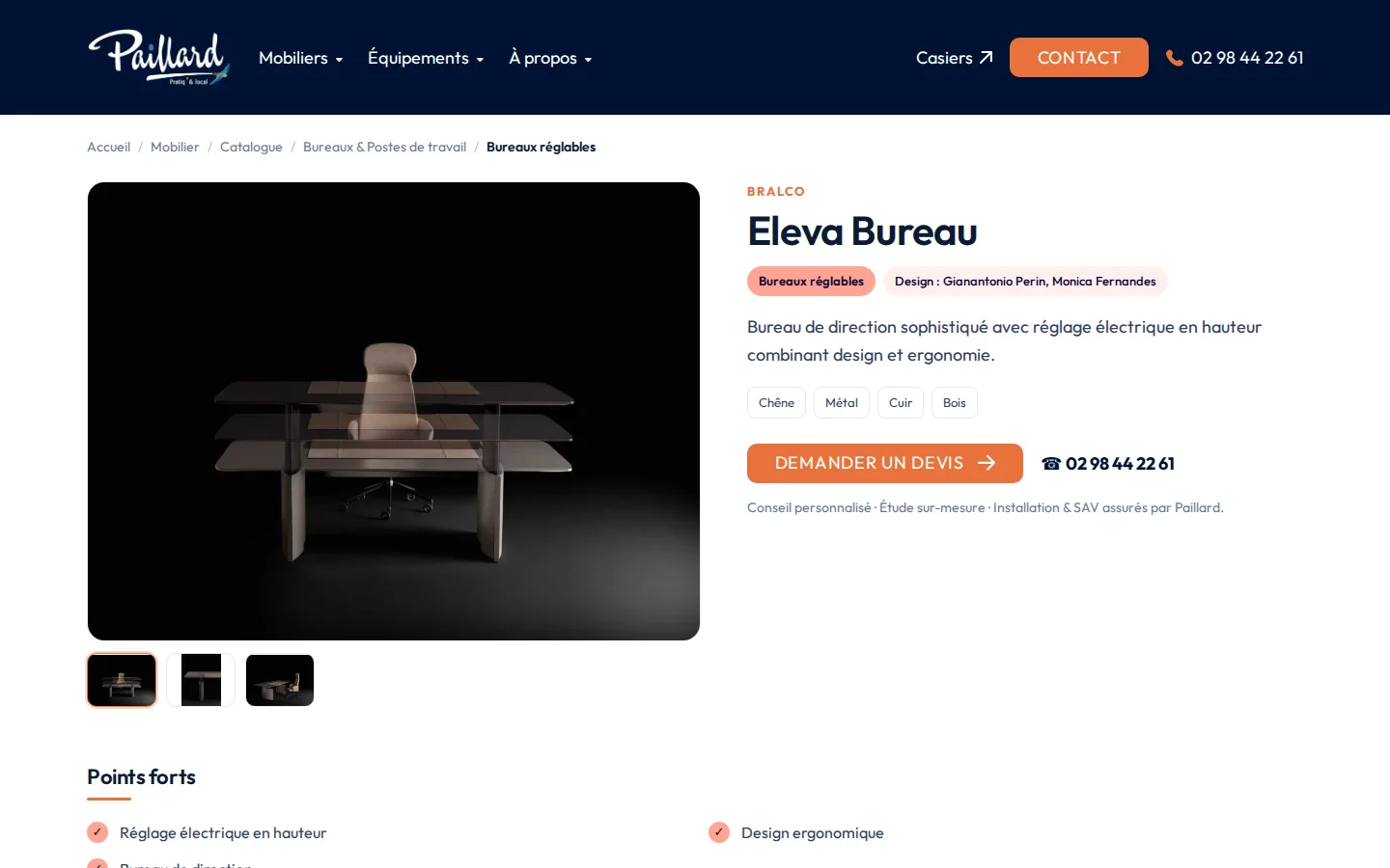 Site catalogue BtoB - Paillard