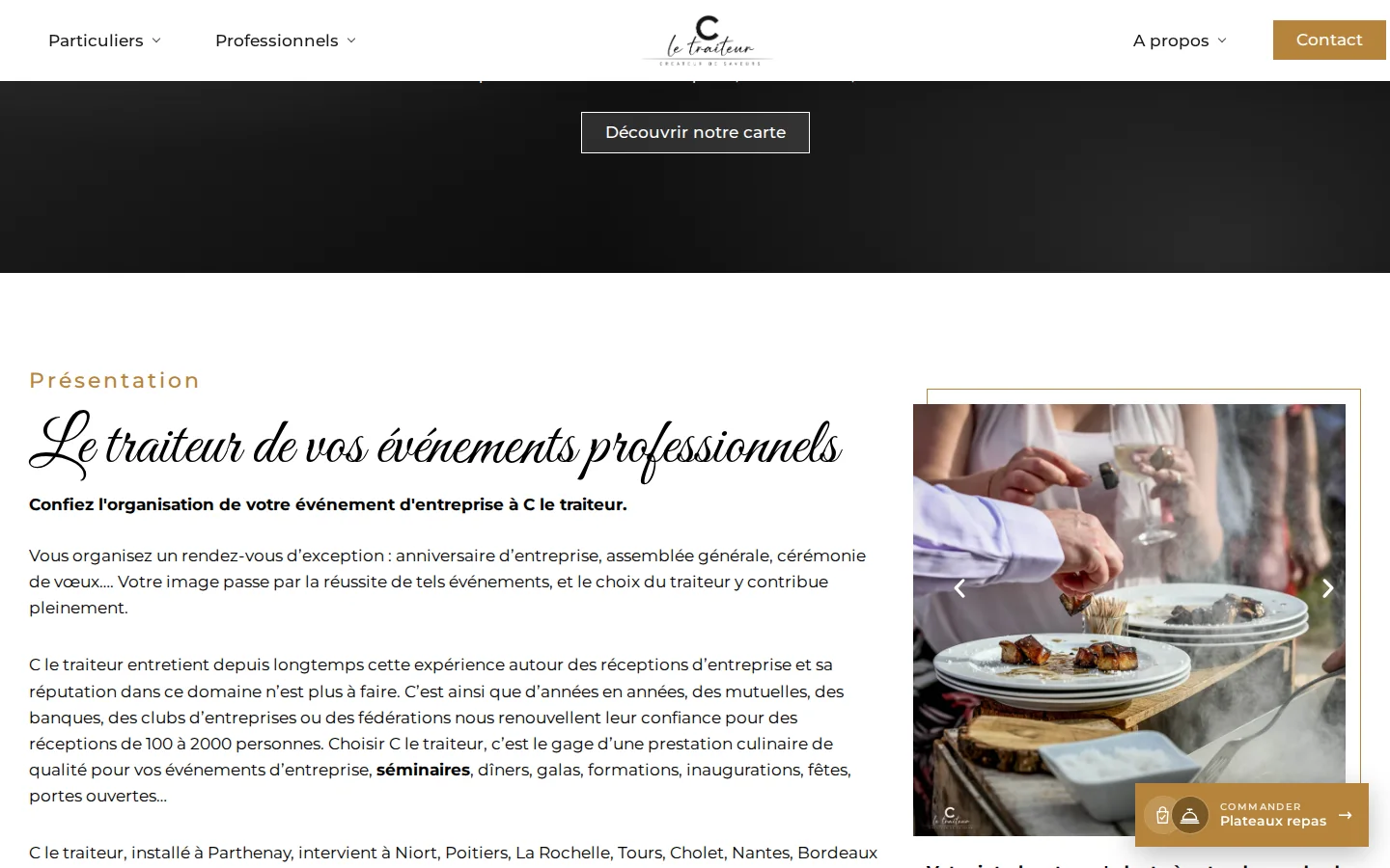 Site web - C le traiteur