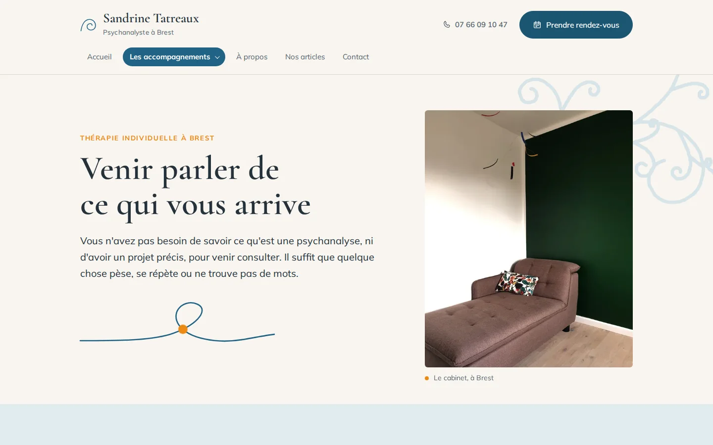 Site web - Sandrine Tatreaux, psychanalyste