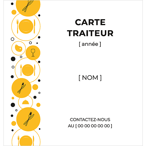 Carte annuelle : Traiteur