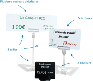 Informations étiquettes prix