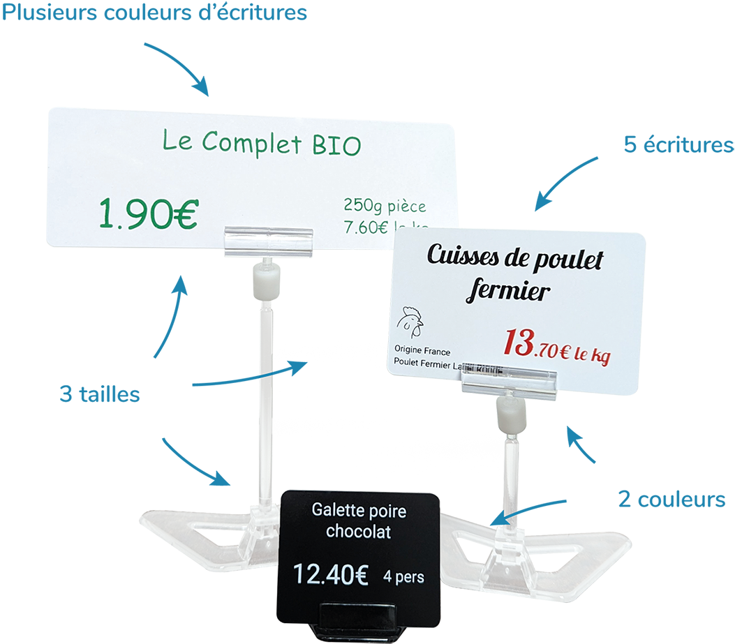 Informations étiquettes prix